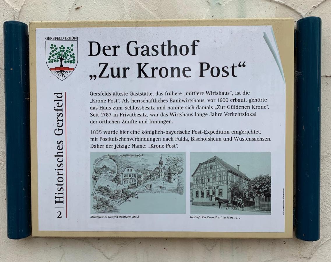 Hotel Krone Post Gersfeld Ngoại thất bức ảnh